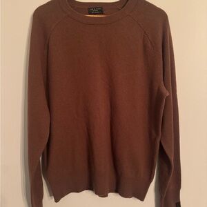 Rag&Bone  Men's 100% Cashmere Brown Crewneck Sweater Size Large